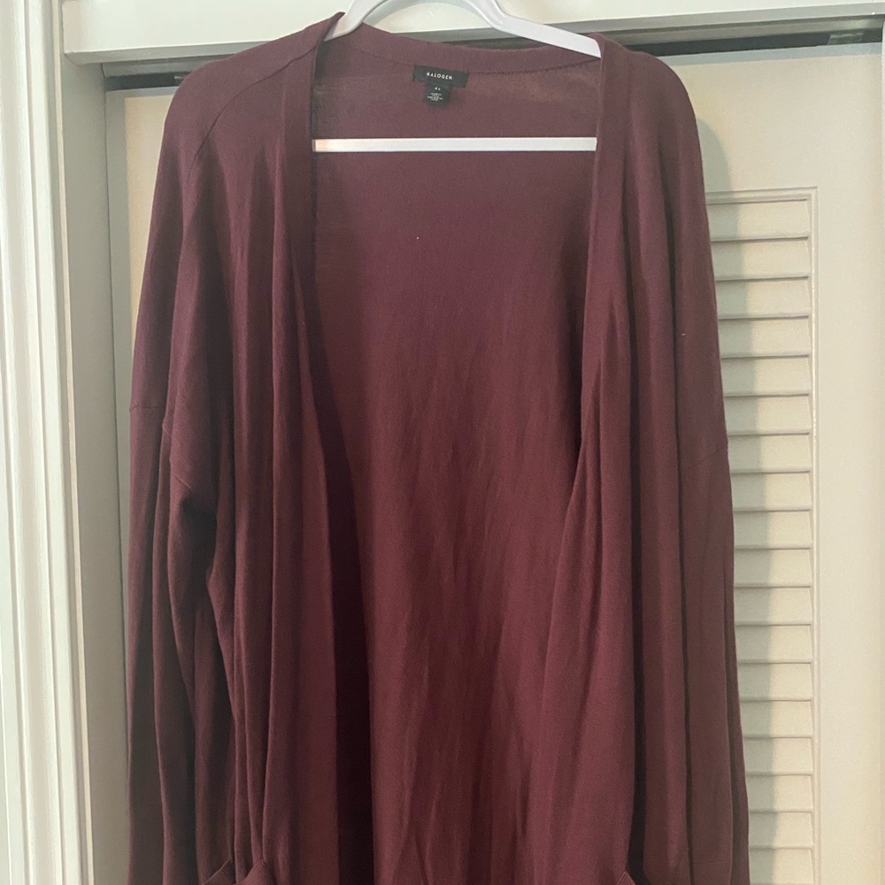 Halogen Women’s Plus Size Long Cardigan- Smoke free home